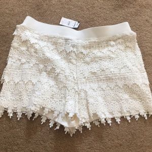 Express lace shorts